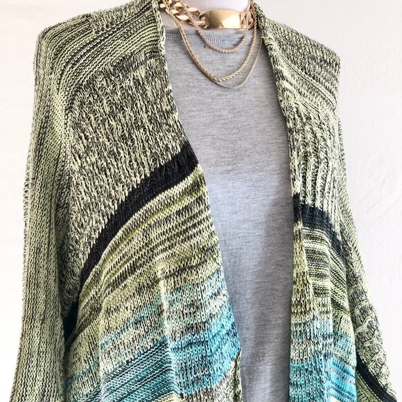 Goddis "Bullito Poolside" Fringe Sweater Knit Cover Up Speckled Knit Size S/M - Picture 4 of 13